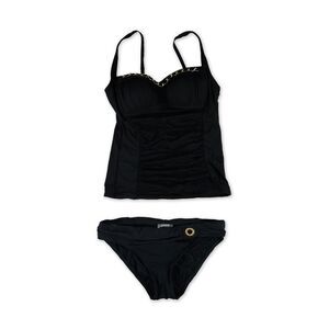 Bleu Womens Ruched Retro 2 Piece Tankini, NWT